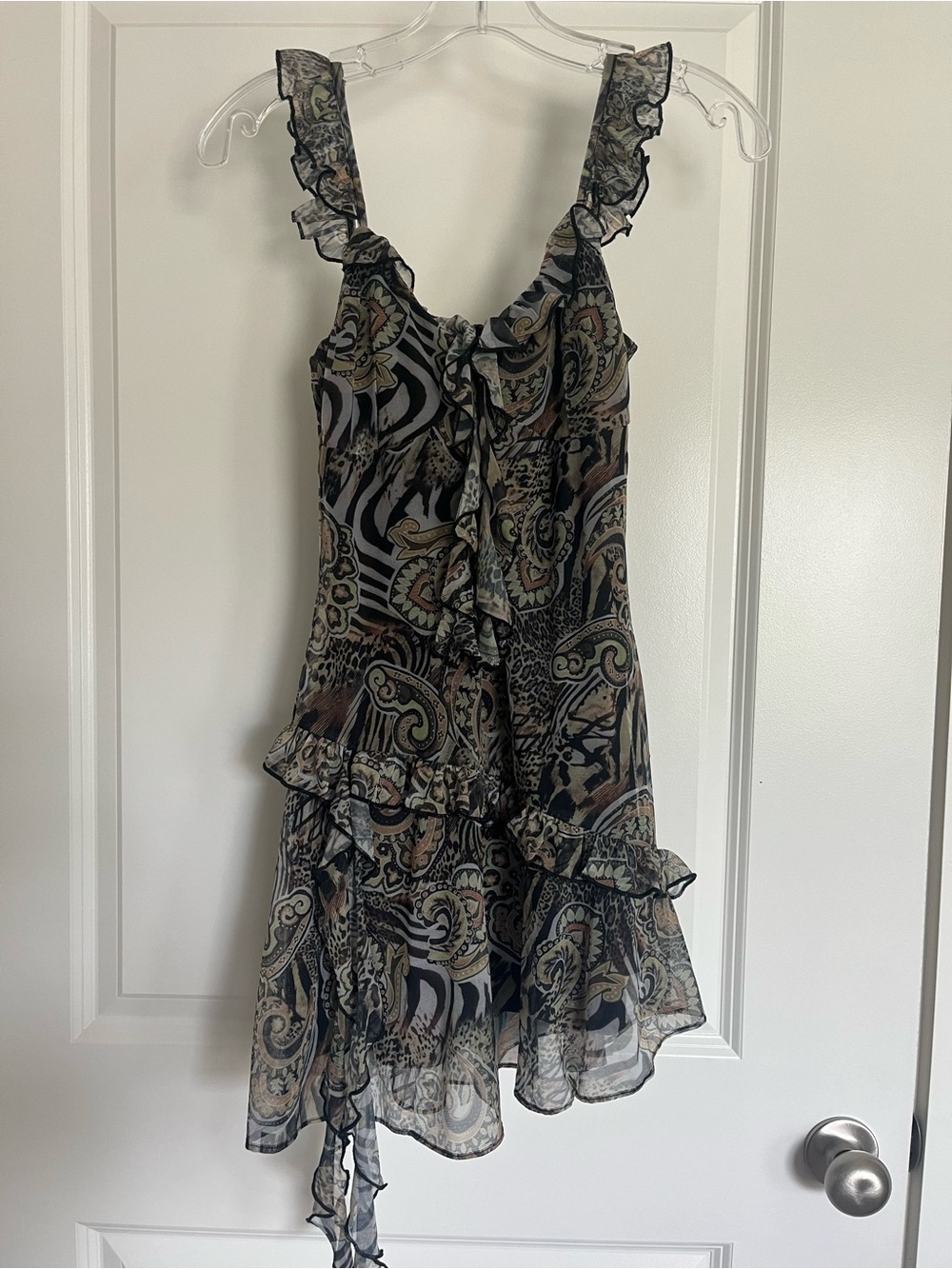 Princess Polly Black Ruffle Dress